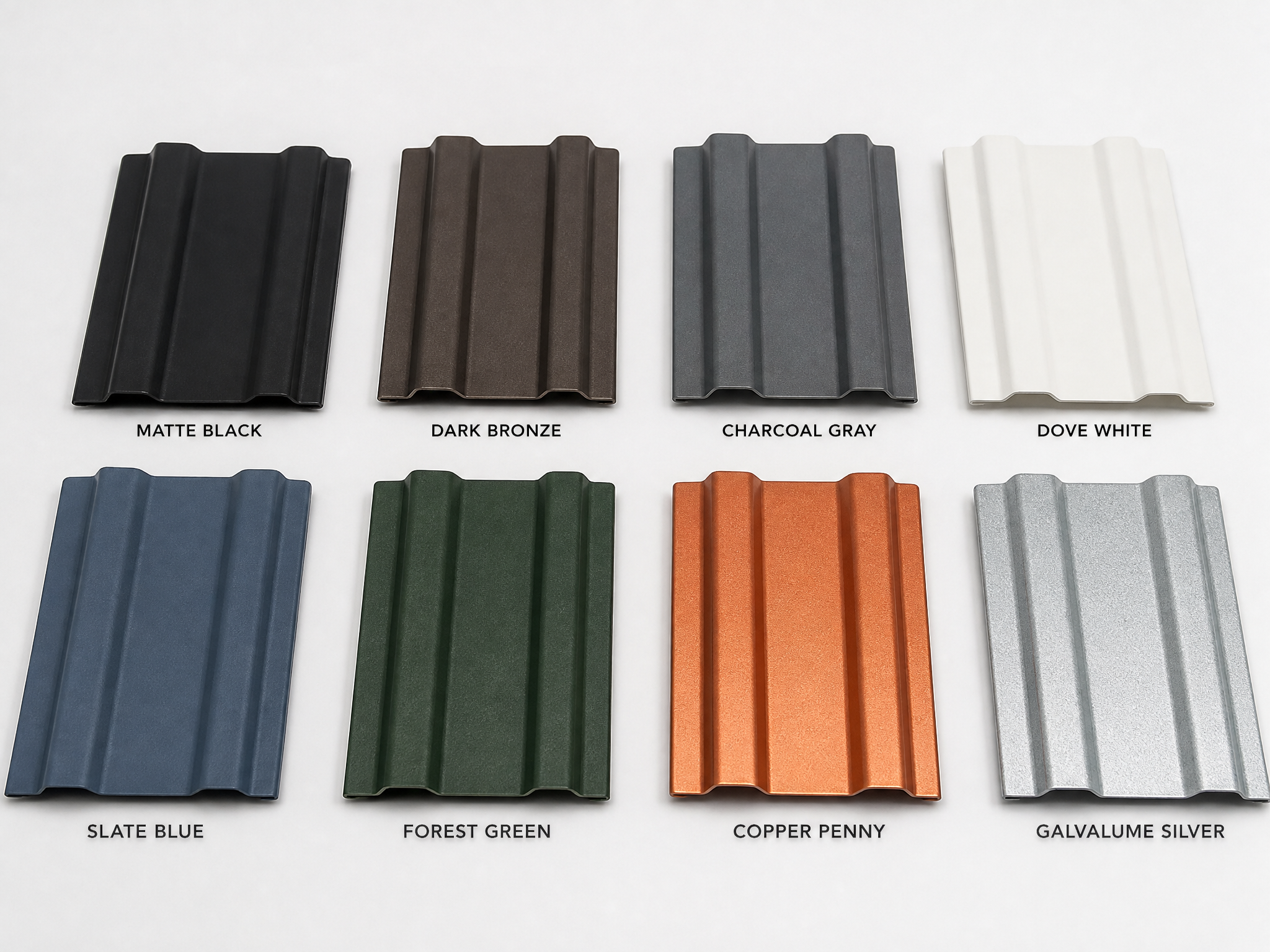 Standing seam metal roof Kynar 500 color options for Irvine luxury estates