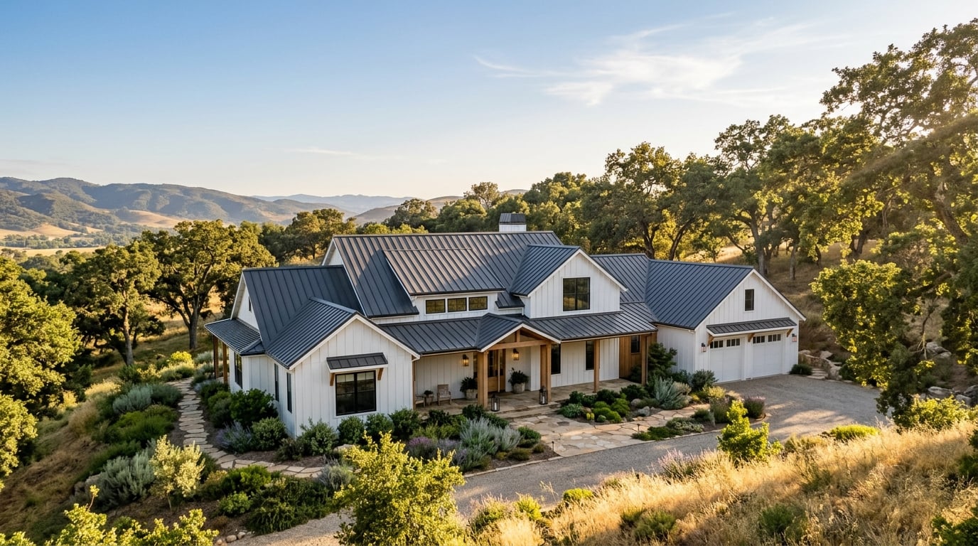 Metal roofing service area, Ventura County, Southern California.