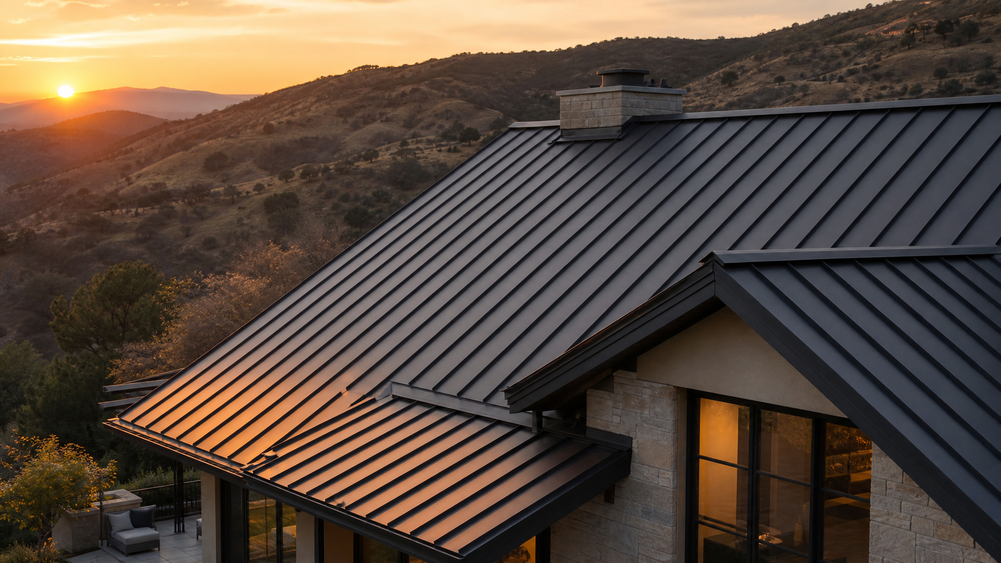 Standing seam metal roof fire protection for Irvine hill neighborhoods